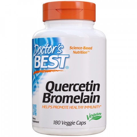 Снимка на Кверцетин Бромелаин 750 мг, капсули х 180, Doctor's Best за 59.99лв. от Аптека Медея