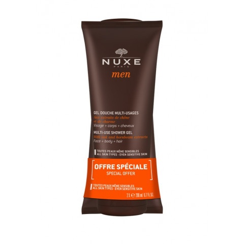 Снимка на Мултифункционален душ гел за лице, тяло и коса, 2 броя х 200 мл. Nuxe Men за 33.89лв. от Аптека Медея