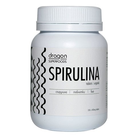 Снимка на Спирулина 400 мг., таблетки х 200, Dragon Superfoods за 7.99лв. от Аптека Медея