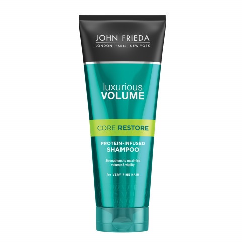 Снимка на Подсилващ шампоан за фина коса без обем, 250мл., John Frieda Luxurious Volume Core Restore Protein-Infused Shampoo за 18.09лв. от Аптека Медея