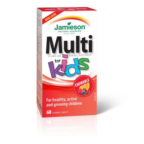 Снимка на Мултивитамини за деца, 60 дъвчащи таблетки, Jamieson за 42.59лв. от Аптека Медея