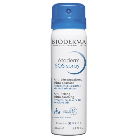 Снимка на Успокояващ спрей срещу сърбеж, 50 мл., Bioderma Atoderm SOS Spray  за 20.09лв. от Аптека Медея