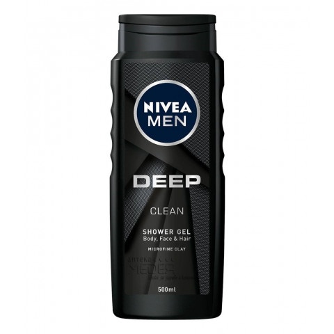 Снимка на Nivea Men Deep Душ гел за тяло, коса и лице за мъже 500мл за 9.89лв. от Аптека Медея