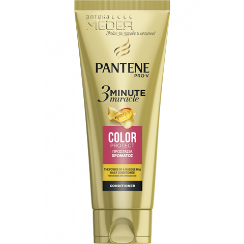 Снимка на Pantene 3 Minute Miracle Color Protect Балсам създаден специално за боядисана коса 200мл за 10.59лв. от Аптека Медея