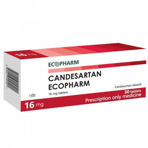 Снимка на Кандесартан Екофарм 16 мг. таблетки х 30 за 9.99лв. от Аптека Медея