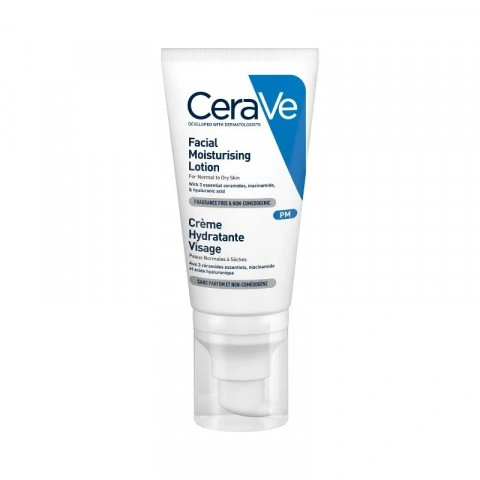 Снимка на Хидратиращ крем за лице за нормална към суха кожа, 52 мл., CeraVe за 31.89лв. от Аптека Медея