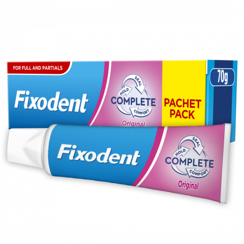 Снимка на Fixodent Complete Original крем фиксиращ за зъбни протези 70гр. за 12.39лв. от Аптека Медея