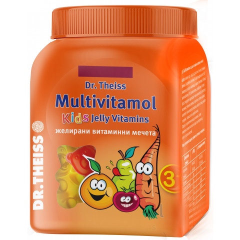Снимка на Мултивитамол желирани витаминни мечета, за деца над 3 години х 50 броя, Dr. Theiss за 19.99лв. от Аптека Медея