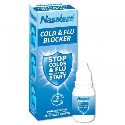 Снимка на Nasaleze Cold & Flu Blocker Прахообразен спрей за нос за защита от вируси и бактерии бактерии, 800 мг., Milton  за 15.69лв. от Аптека Медея