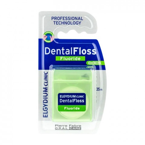 Снимка на Конец за зъби антикариес с аромат на мента, 25м., Elgydium Clinic DentalFloss  за 8.59лв. от Аптека Медея