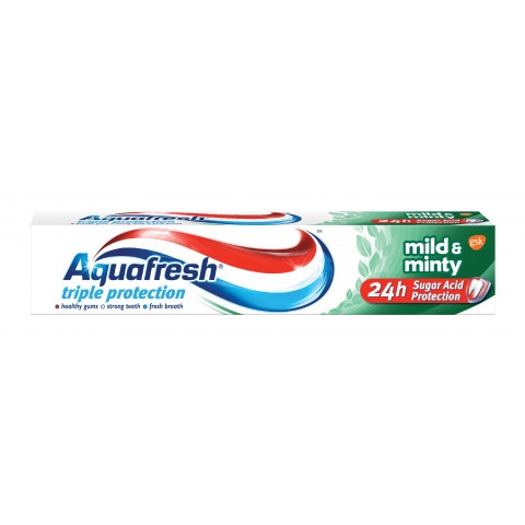 Снимка на Aquafresh Mild & Minty Паста за зъби зелена 75мл за 3.69лв. от Аптека Медея