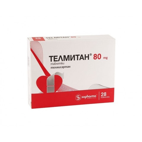 Снимка на Телмитан 80 мг. таблетки х 28, Sopharma за 9.39лв. от Аптека Медея