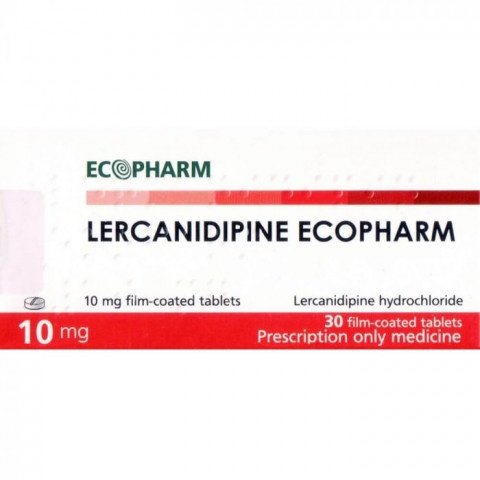 Снимка на Лерканидипин 10 мг., таблетки х 30, Екофарм за 7.39лв. от Аптека Медея
