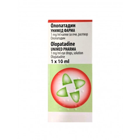 Снимка на Олопатадин 1 мг./мл. капки за очи, разтвор 10 мл., Unimed Pharma за 20.39лв. от Аптека Медея