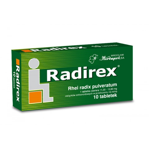 Снимка на Радирекс Слабително средство, 10 таблетки за 5.39лв. от Аптека Медея