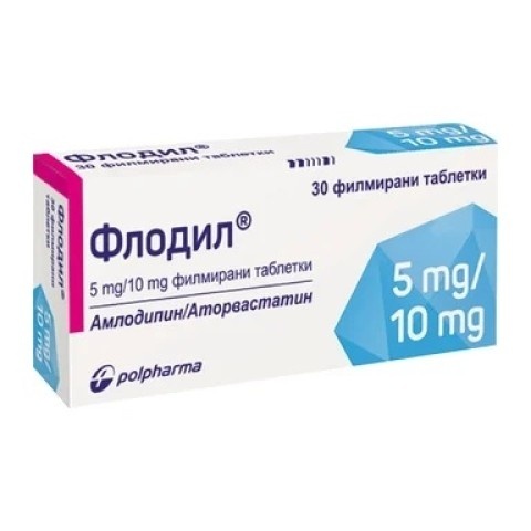 Снимка на Флодил 5 мг./10 мг., таблетки х 30, Polpharma за 6.49лв. от Аптека Медея