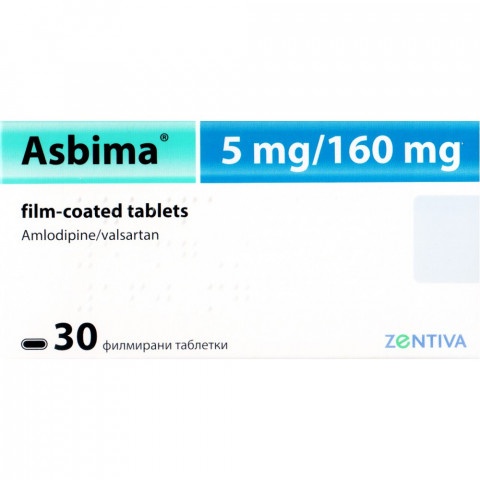 Снимка на Азбима 5мг./160мг. таблетки х 30, Zentiva за 16.19лв. от Аптека Медея