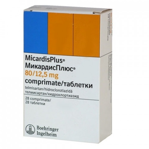 Снимка на Микардис Плюс 80 мг./12,5 мг., таблетки х 28, Boehringer Ingelheim за 16.59лв. от Аптека Медея