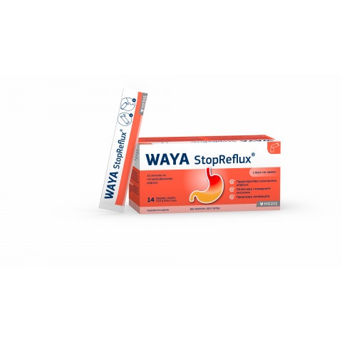 Снимка на Waya StopReflux - За лечение на гастроезофагеален рефлукс, сашета х 14 броя, Medis за 12.32лв. от Аптека Медея
