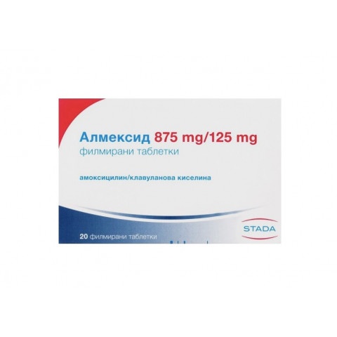 Снимка на Алмексид 875 мг./ 125 мг. филмирани таблетки х 20, Stada за 21.29лв. от Аптека Медея