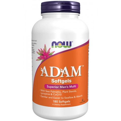 Снимка на Адам - Мултивитамини за мъже, софт гел капсули х 180, Now Foods за 109.99лв. от Аптека Медея