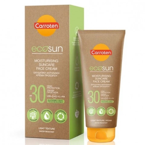 Снимка на Овлажняващ слънцезащитен крем за лице, за нетолерантна към слънцето кожа, 50 мл., Carroten Ecosun SPF30 за 15.79лв. от Аптека Медея