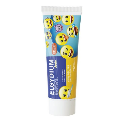 Снимка на Детска паста за зъби за защита от кариес, от 7 до 12 години, 50мл., Elgydium Junior Emoji за 7.19лв. от Аптека Медея