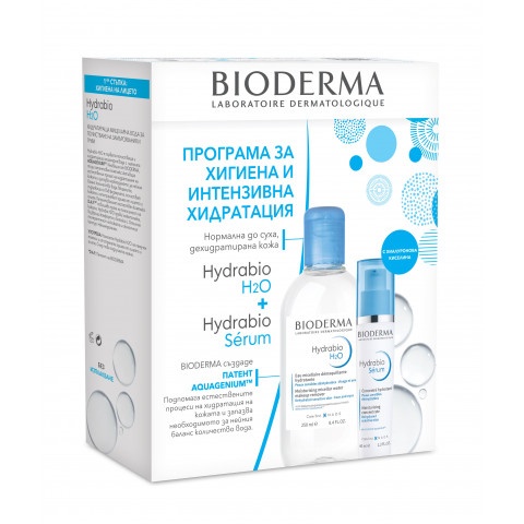 Снимка на Хидратиращ серум за лице Hydrabio, 40 мл. + Хидратираща мицеларна вода Hydrabio, 250 мл. Bioderma за 36.63лв. от Аптека Медея