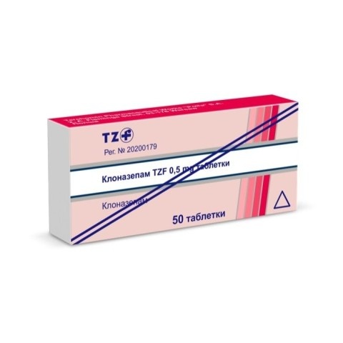 Снимка на Клоназепам TZF 0,5 мг. таблетки х 50, Polfa за 3.79лв. от Аптека Медея
