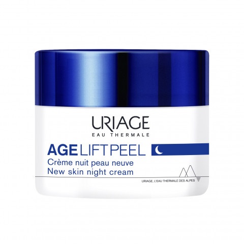 Снимка на Нощен пилинг крем за лице „Нова кожа“ с лифтинг ефект, 50 мл. Uriage Age Lift Peel Night Cream за 61.59лв. от Аптека Медея
