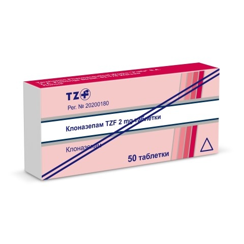 Снимка на Клоназепам TZF 2 мг. таблетки х 50, Polfa за 7.19лв. от Аптека Медея
