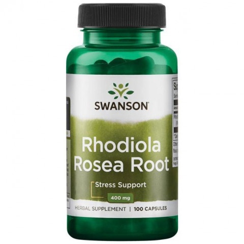 Снимка на Rhodiola Rosea Root 400 мг. - при стрес и нервно напрежение, капсули х 100, Swanson за 29.49лв. от Аптека Медея