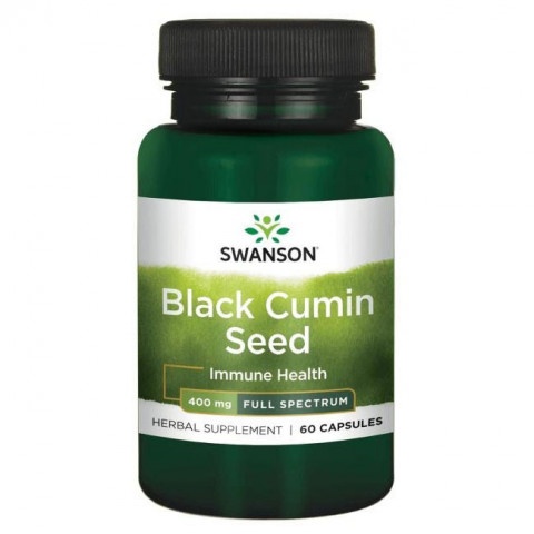 Снимка на Black Cumin Seed (Черен Кимион Семена) 400 мг. - Повишава имунитета, капсули х 60, Swanson за 22.31лв. от Аптека Медея