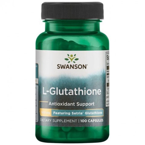Снимка на L-Glutathione (Л-глутатионй) 100 мг. - натурален антиоксидант, капсули х 100, Swanson за 54.56лв. от Аптека Медея