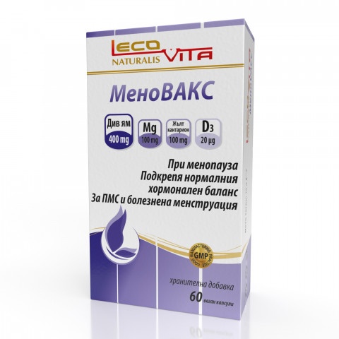 Снимка на Меновакс - при менопауза, капсули х 60, Lecovita за 18.89лв. от Аптека Медея