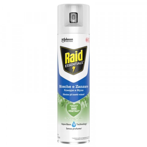 Снимка на Аерозол против комари и мухи с растителна активна съставка, 400 мл. Raid Essentials за 11.19лв. от Аптека Медея