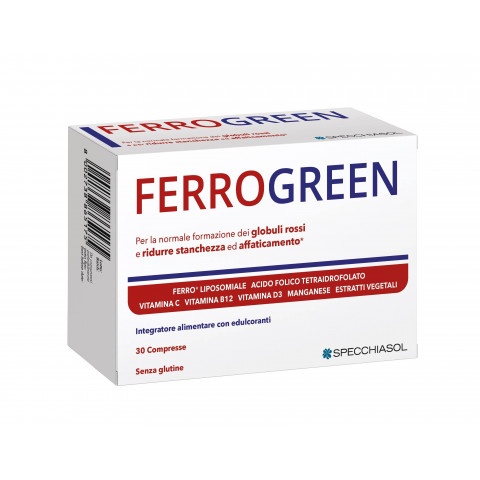 Снимка на Ферогрийн (Ferrogreen) - Липозомно желязо и фолиева киселина, таблетки х 30, Specchiasol за 24.89лв. от Аптека Медея