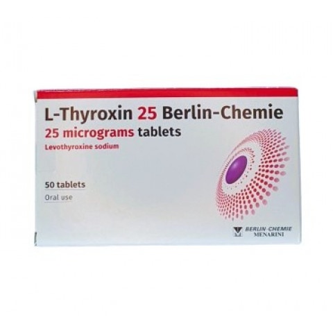 Снимка на Л-Тироксин 25 мкг., таблетки х 50, Berlin Chemie за 2.69лв. от Аптека Медея