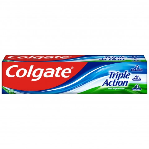 Снимка на Colgate Triple Action паста за зъби тройно действие 75мл. за 2.47лв. от Аптека Медея
