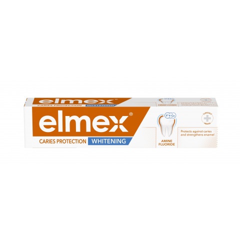 Снимка на Избелваща паста за зъби с амин флуорид, 75 мл. Elmex Caries Protection Whitening за 7.13лв. от Аптека Медея