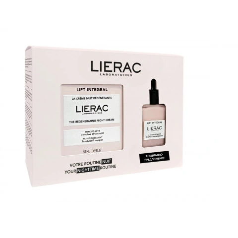 Снимка на Lierac Lift Integral Възстановяващ нощен лифтинг крем за лице 50 мл. + Lift Integral Мини серум за лице, 15 мл. за 91.7лв. от Аптека Медея