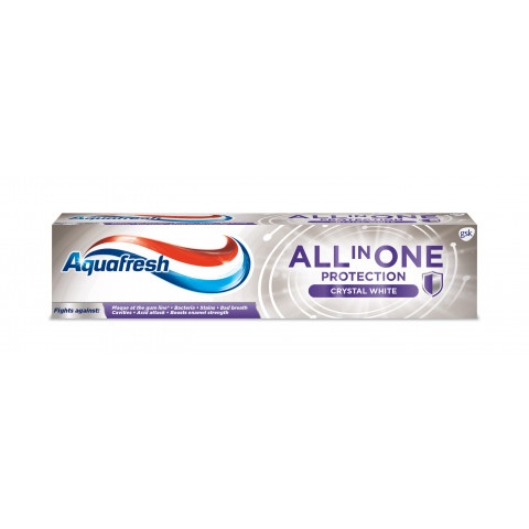 Снимка на Избелваща паста за зъби, 100 мл. Aquafresh All in One Crystal White за 6.49лв. от Аптека Медея
