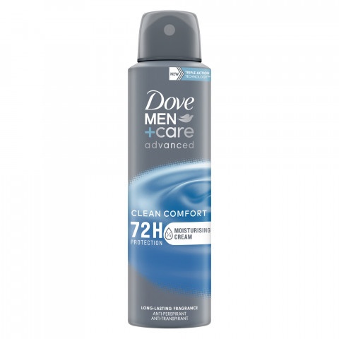 Снимка на Дезодорант спрей против изпотяване за мъже, 150 мл. Dove Men Advanced Deo Clean Comfort за 6.89лв. от Аптека Медея