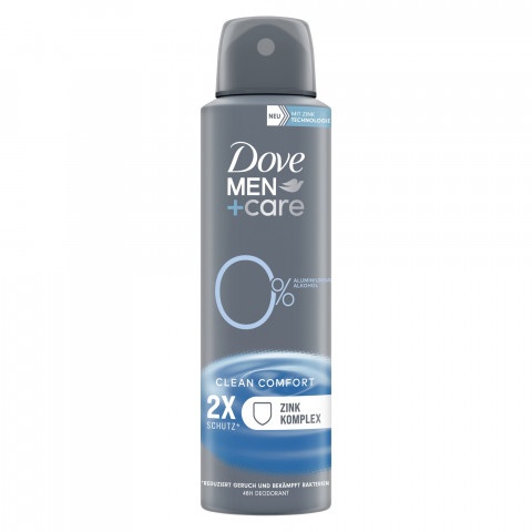 Снимка на Дезодорант спрей без алуминиеви соли, за мъже, 150 мл. Dove Men Advanced Deo Comfort 0% Aluminium Salts за 6.89лв. от Аптека Медея