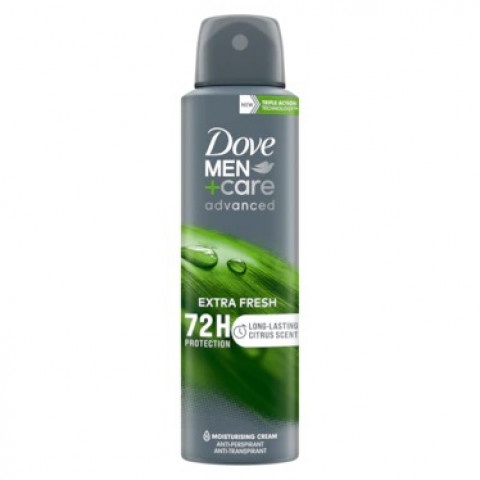 Снимка на Дезодорант спрей против изпотяване за мъже, 150 мл. Dove Men Advanced Deo Extra Fresh за 6.89лв. от Аптека Медея
