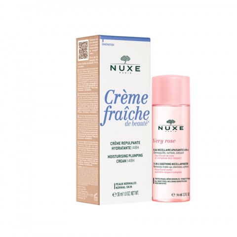 Снимка на Nuxe Creme fraiche de beaute Уплътняващ крем за лице 30 мл. + Very Rose Мицеларна вода 50 мл. за 38.89лв. от Аптека Медея
