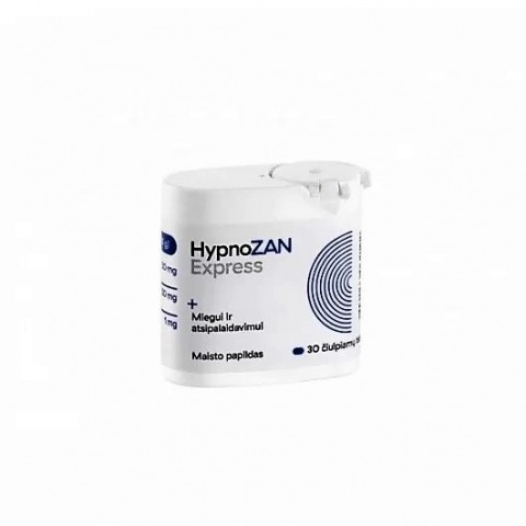 Снимка на HypnoZan Express - за сън, таблетки х 30, Valentis за 10.99лв. от Аптека Медея