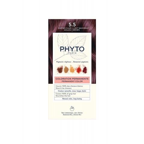 Снимка на Боя за коса - Светъл Махагон, Phyto Phytocolor 5.5 за 30.49лв. от Аптека Медея