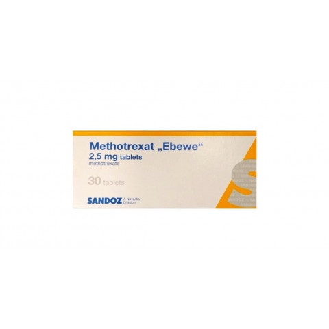 Снимка на Метотрексат Ебеве 2,5 мг. таблетки х 30, Sandoz за 17.19лв. от Аптека Медея