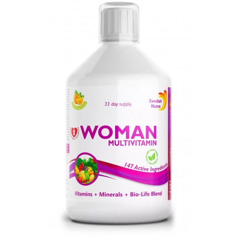 Снимка на Women Мултивитамини за жени със 147 активни съставки + Колаген 1497 мг., 500 мл., Swedish Nutra за 42.99лв. от Аптека Медея